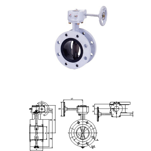 KITZ開滋齒輪型，法蘭型10K蝶閥BS-10DJFU-125A