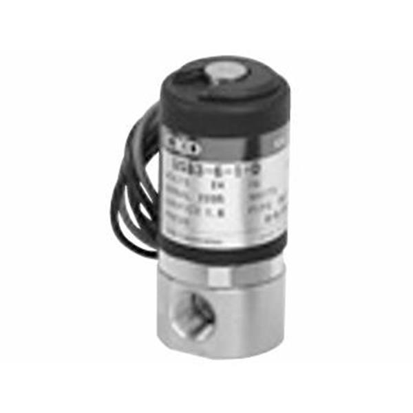 CKD喜開理多種流體小型直動式2通電磁閥USB3-6-1-V-DC12V